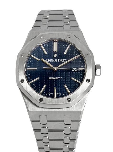 audemars piguet blue dial royal oak|audemars piguet royal oak 15400st.